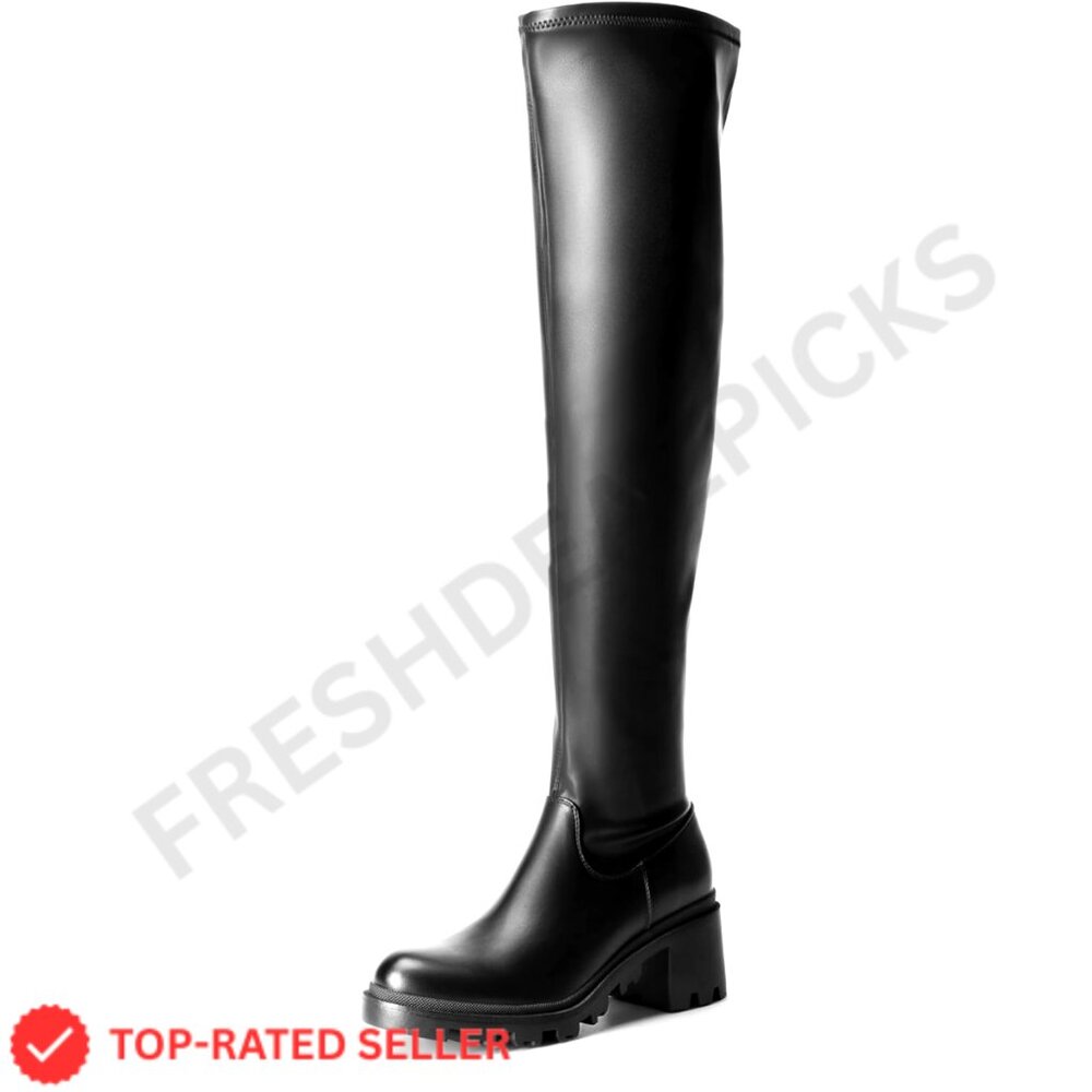 Brand New Dream Pairs Boots 6 Black Over The Knee Boots